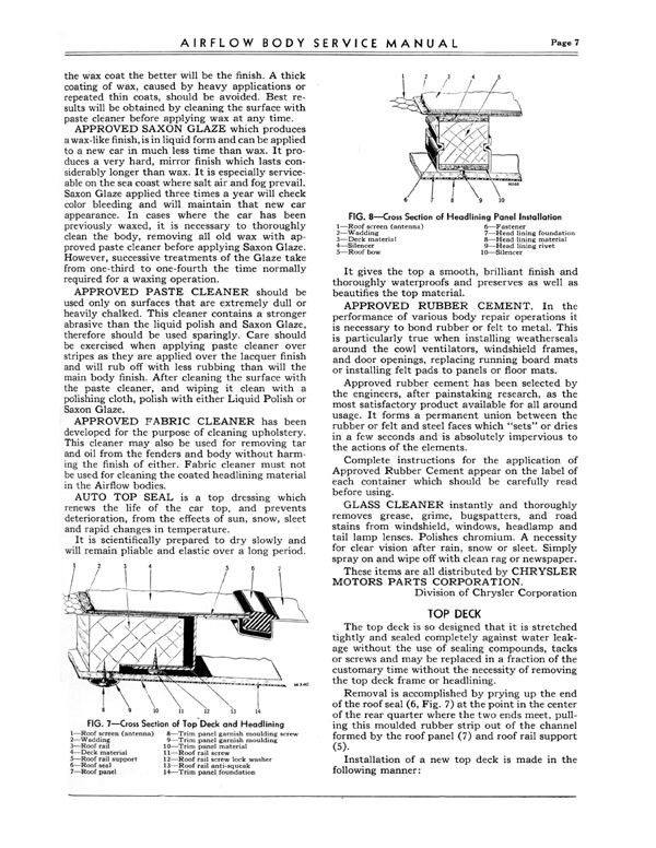 1934 Chrysler Airflow Body Service Manual Page 16